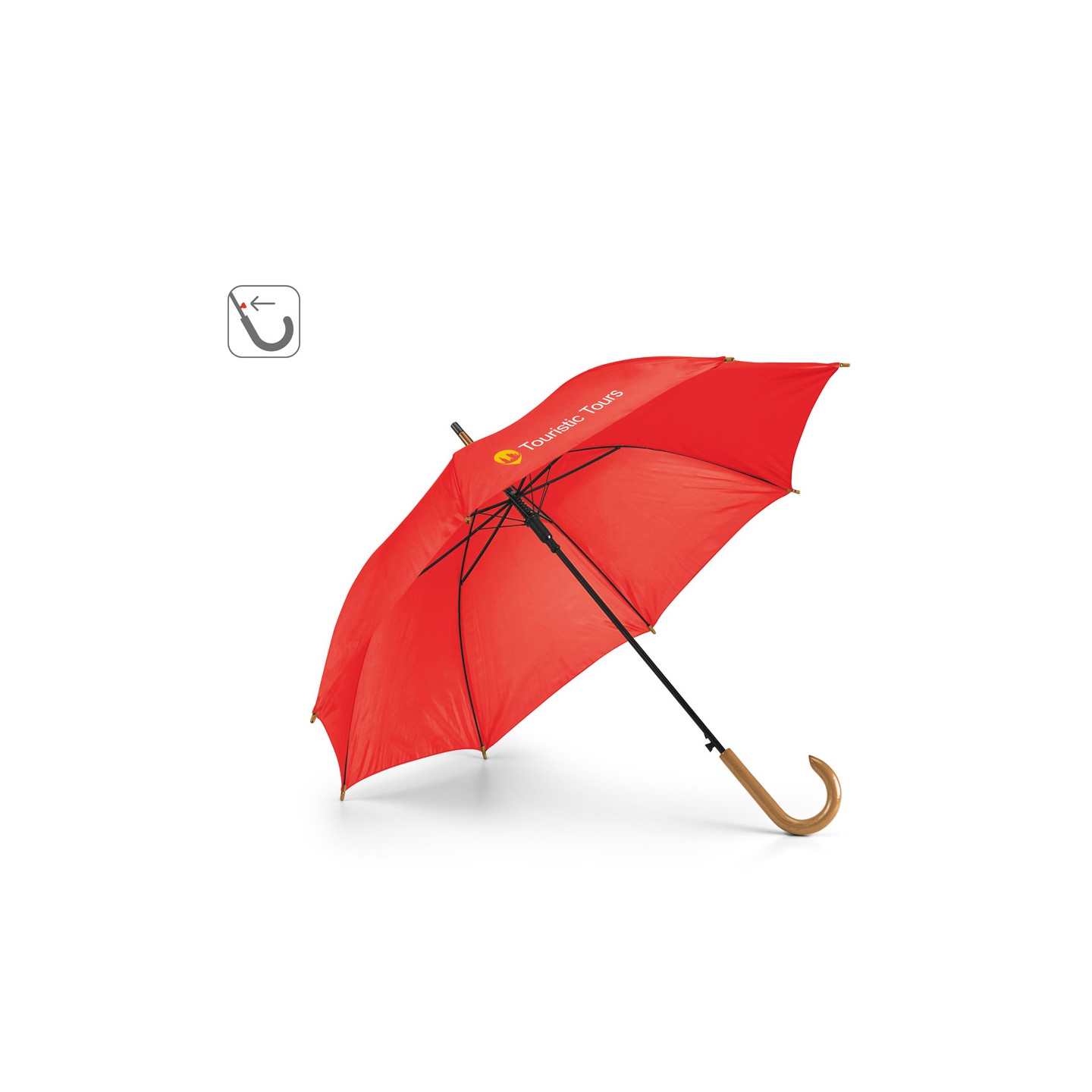 PATTI. Parasol z poliestru 190T z automatycznym otwieraniem