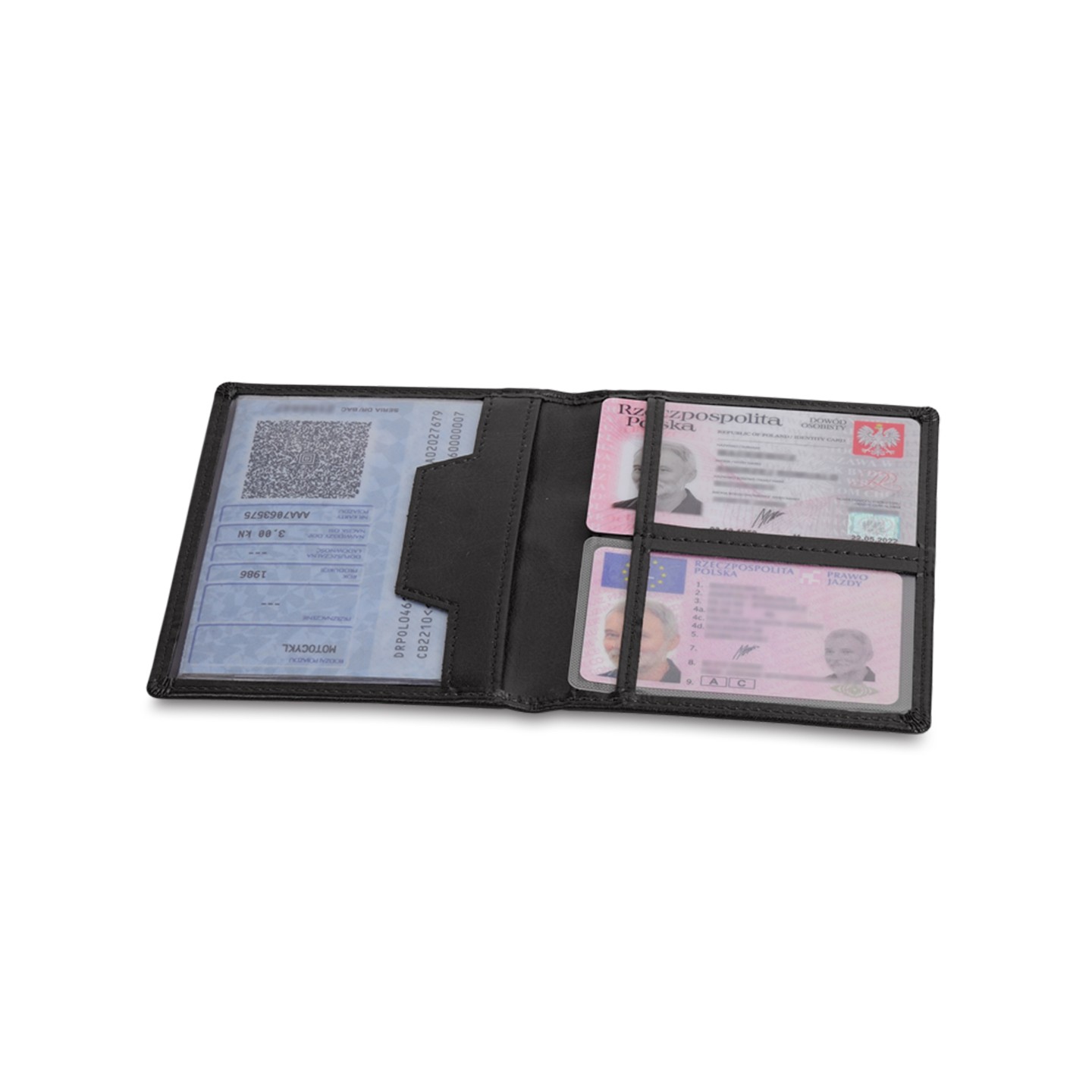 Etui na dokumenty Classic, czarny