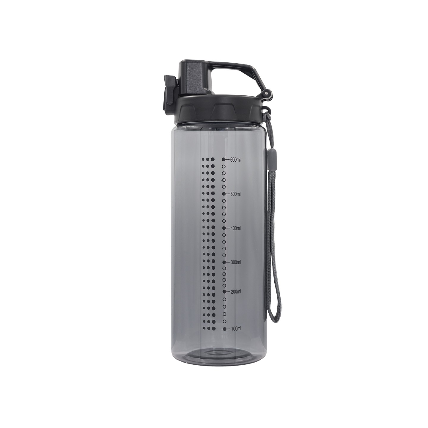 Bidon Feelsogood 700 ml, czarny/szary