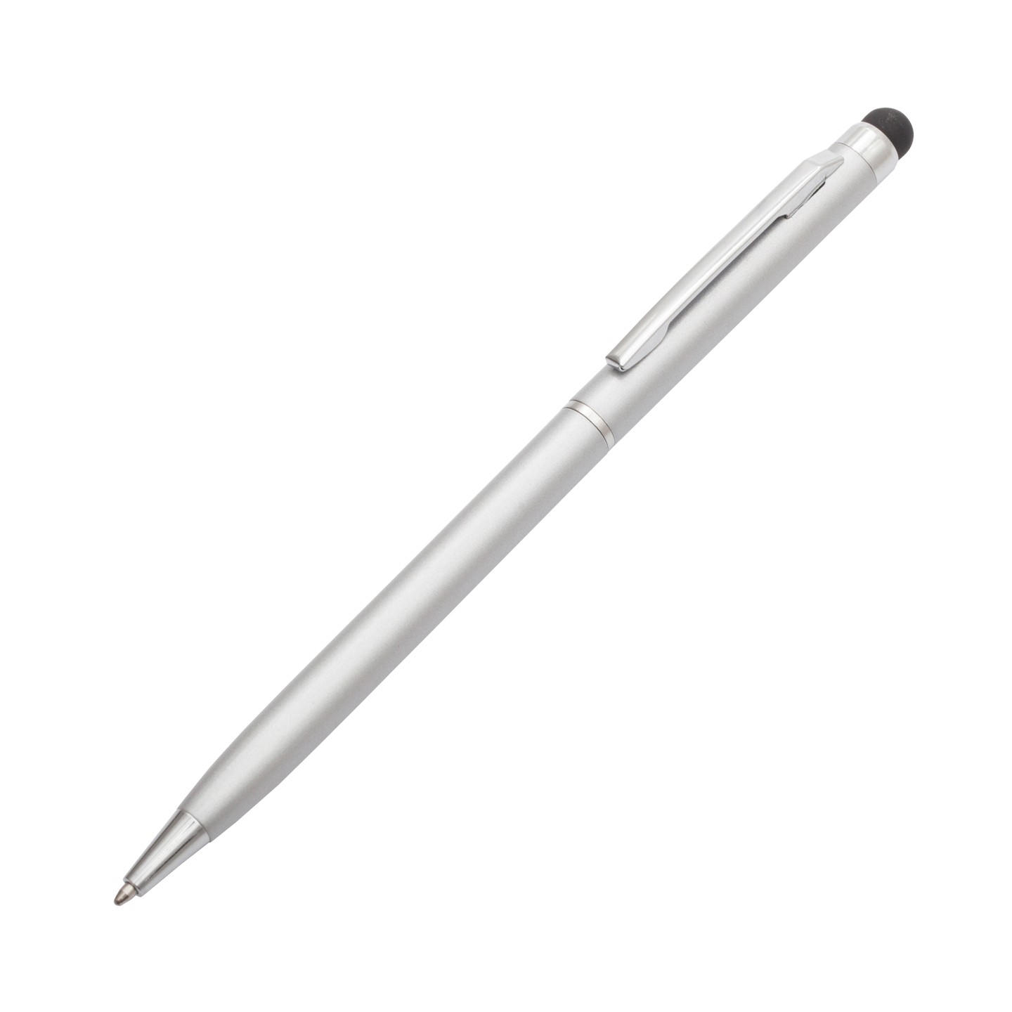 Długopis aluminiowy Touch Tip, srebrny