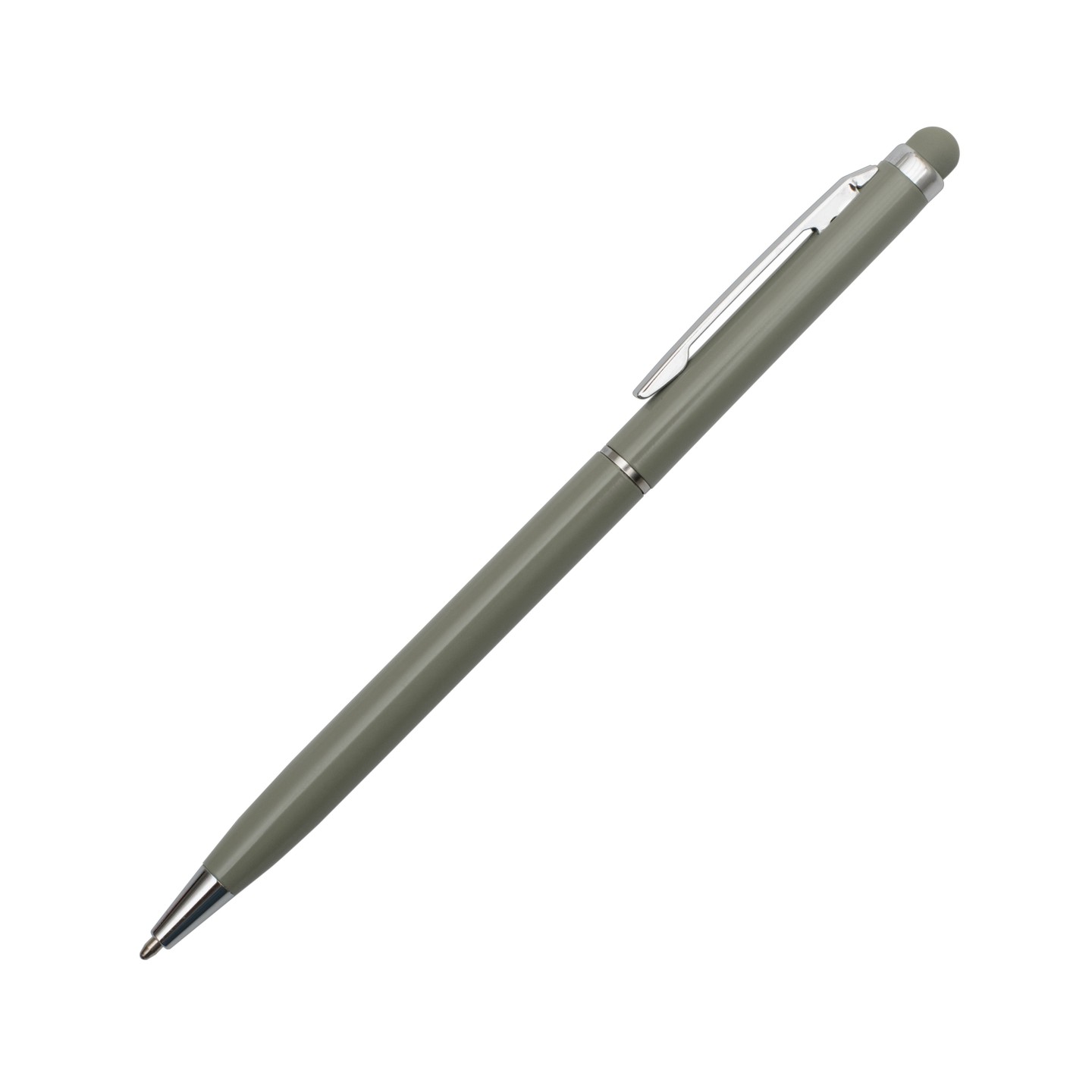 Długopis aluminiowy Touch Tip, szary