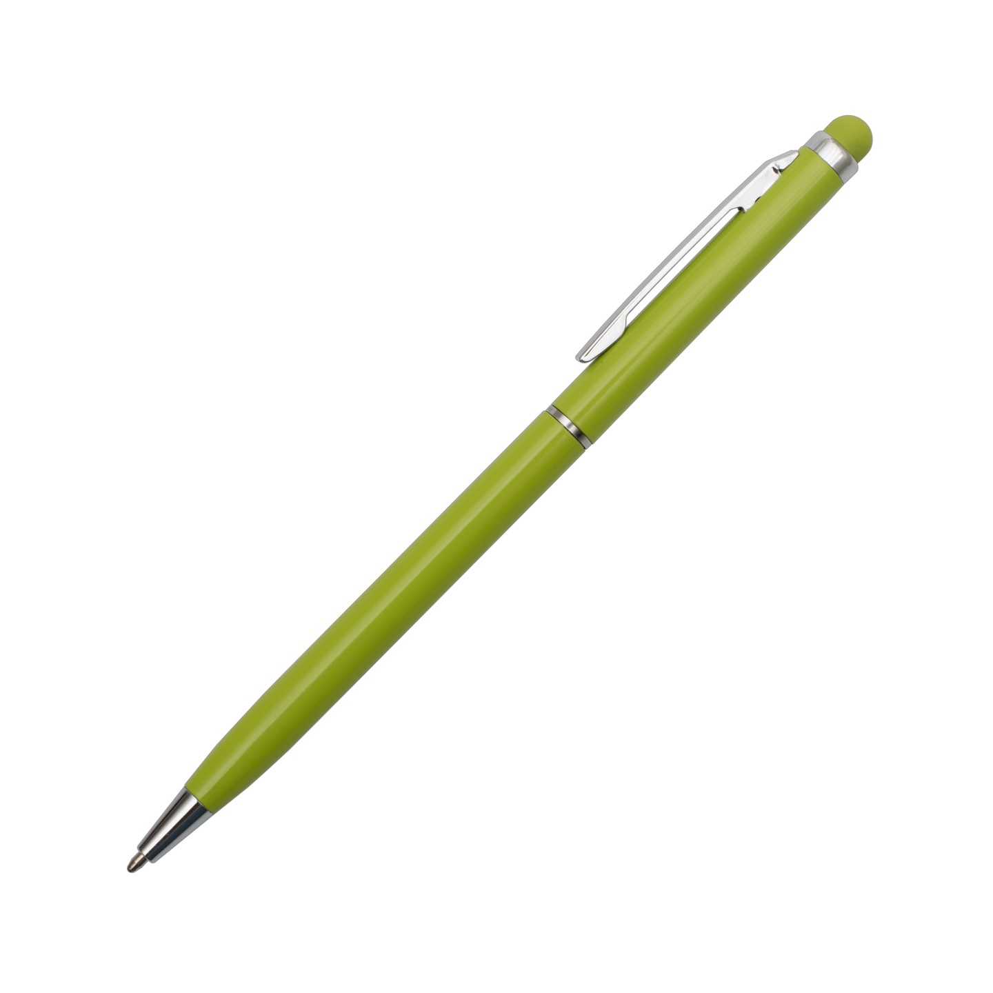Długopis aluminiowy Touch Tip, jasny zielony