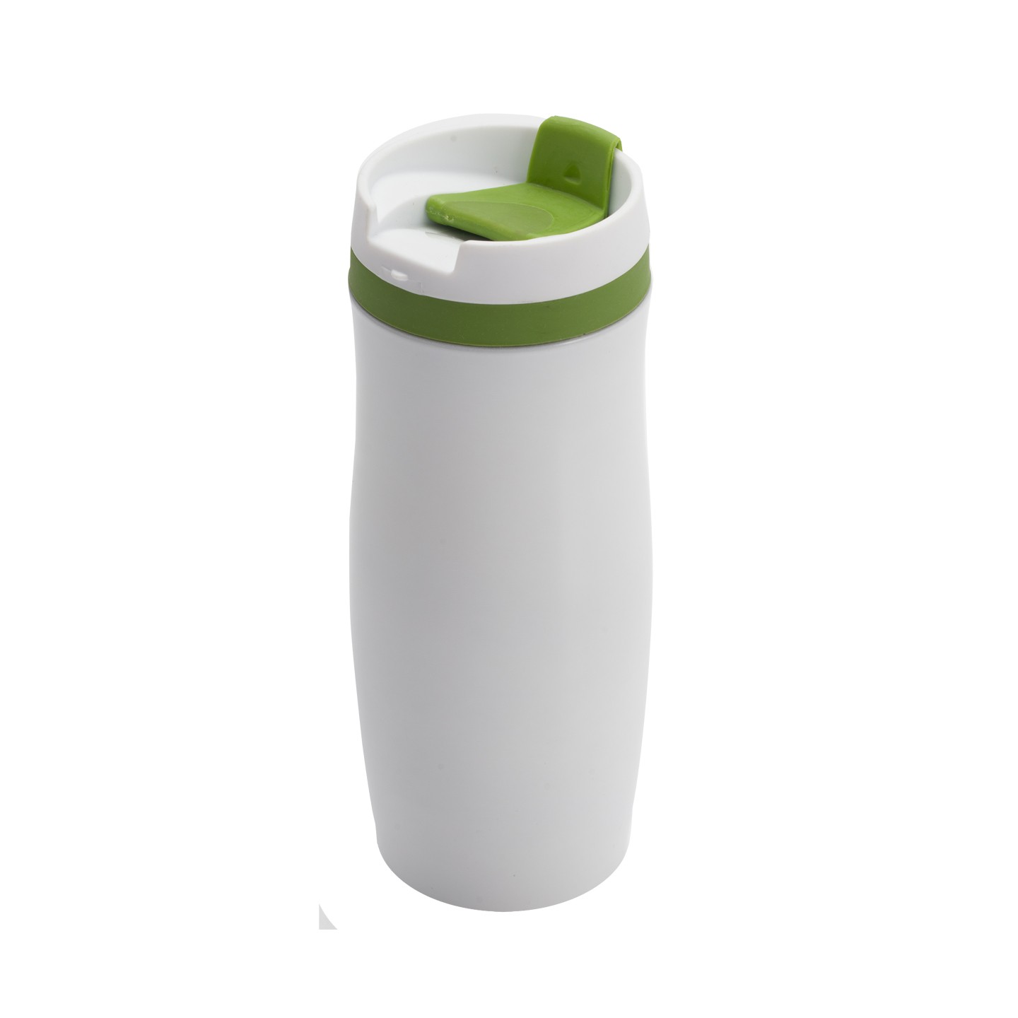 Kubek termiczny Viki 390 ml, zielony/biały