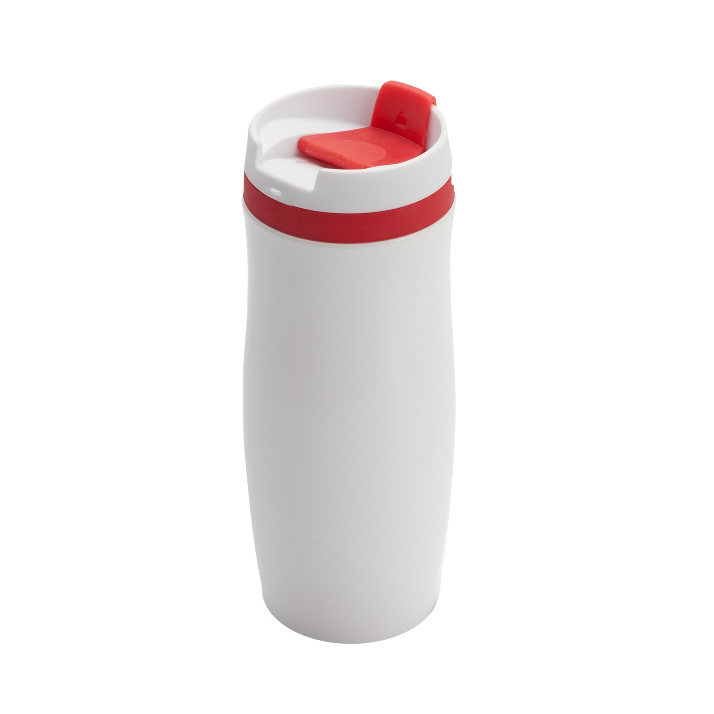 Kubek termiczny Viki 390 ml, czerwony/biały