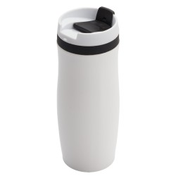 Kubek termiczny Viki 390 ml, czarny/biały
