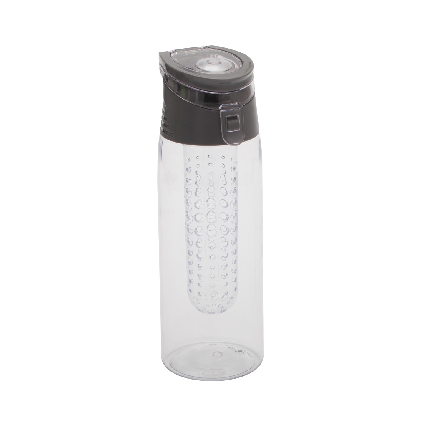 Bidon Frutello 700 ml, szary/transparentny