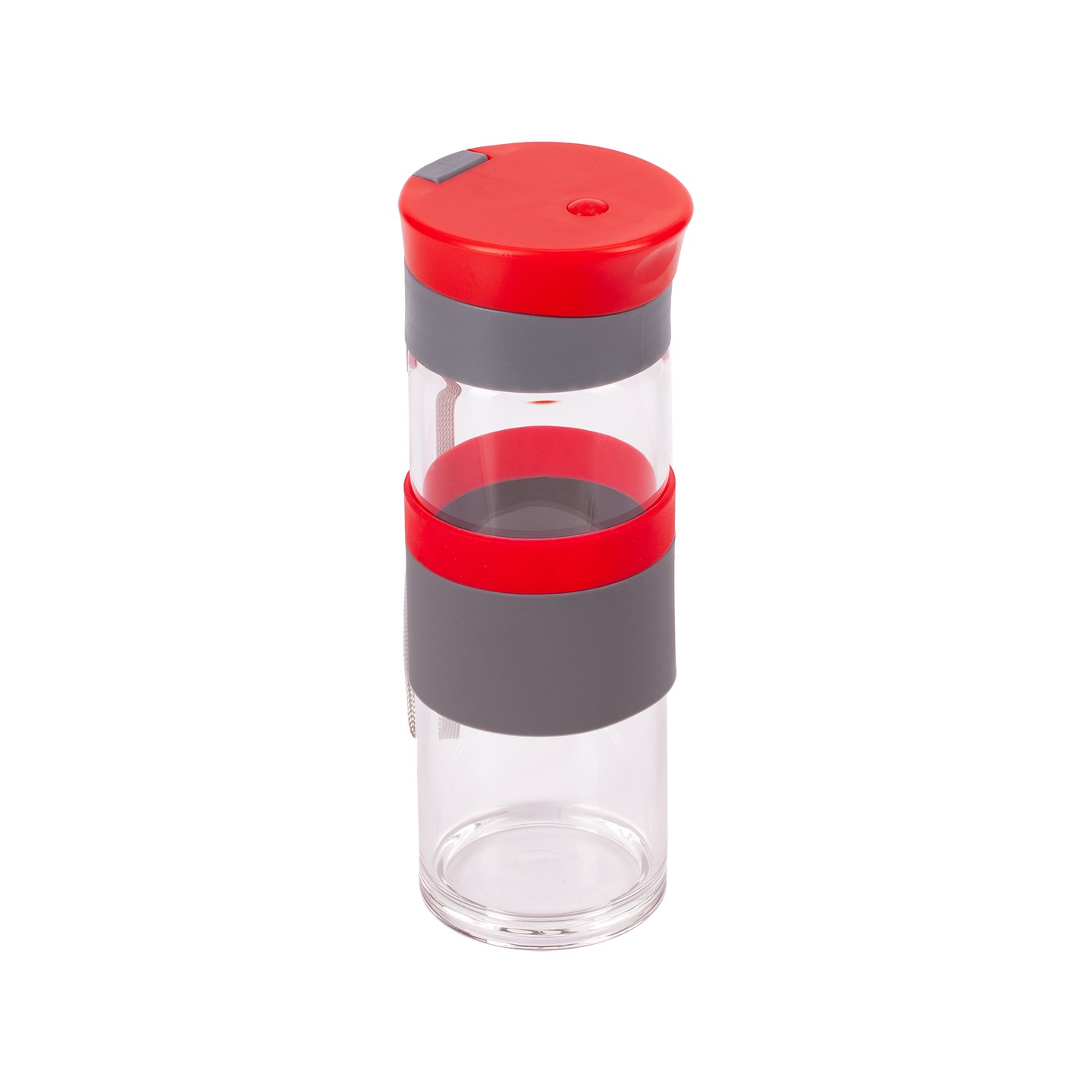 Szklana butelka Top Form 440 ml, czerwony
