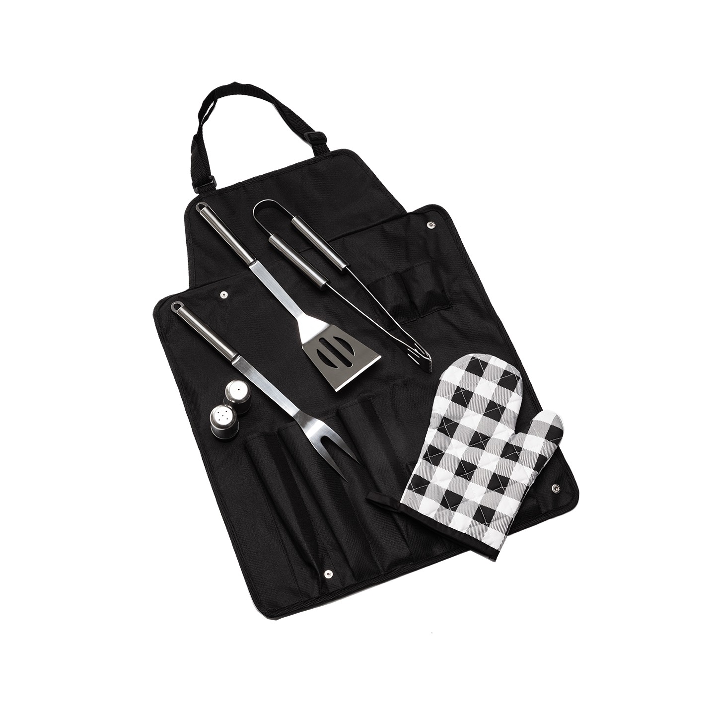 Fartuch grillowy Steakout, czarny