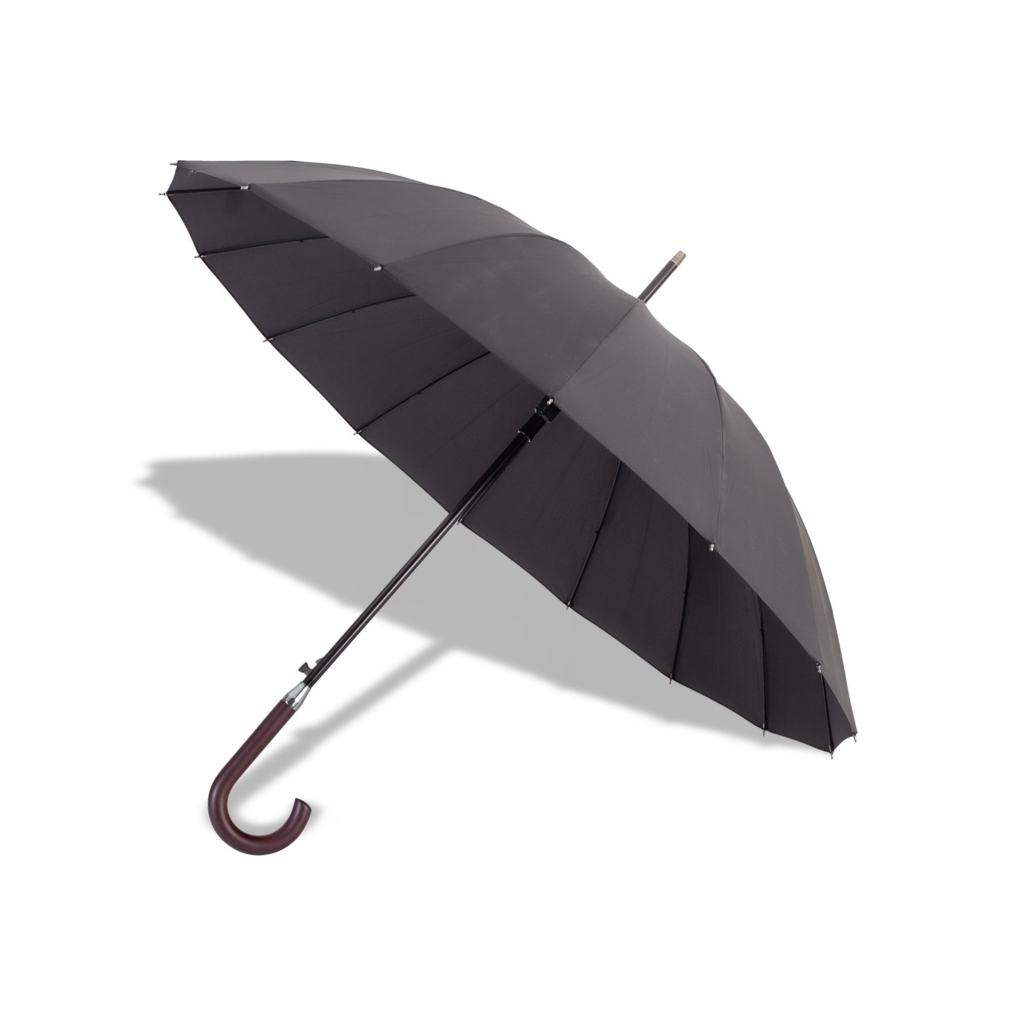 Parasol 16 panelowy Thun, czarny