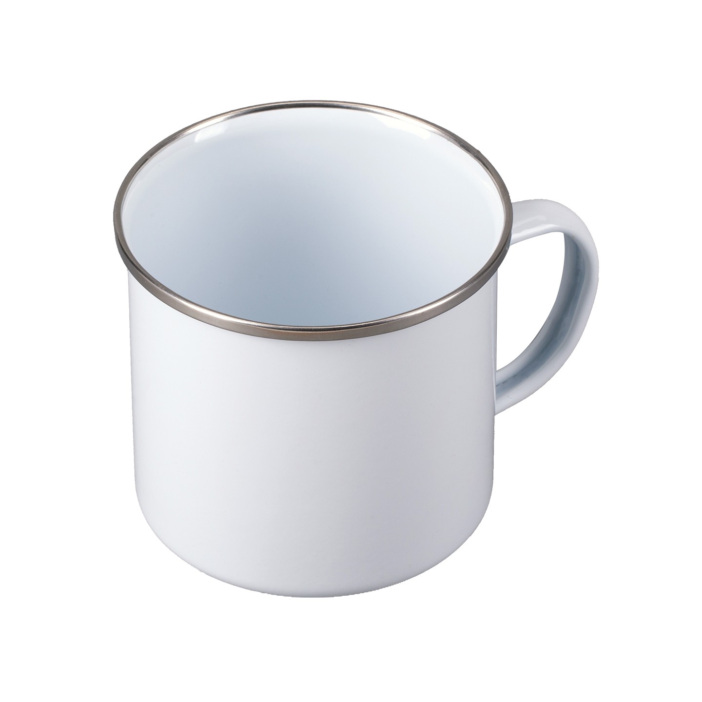 Kubek emaliowany Oldie 500 ml, biały - druga jakość