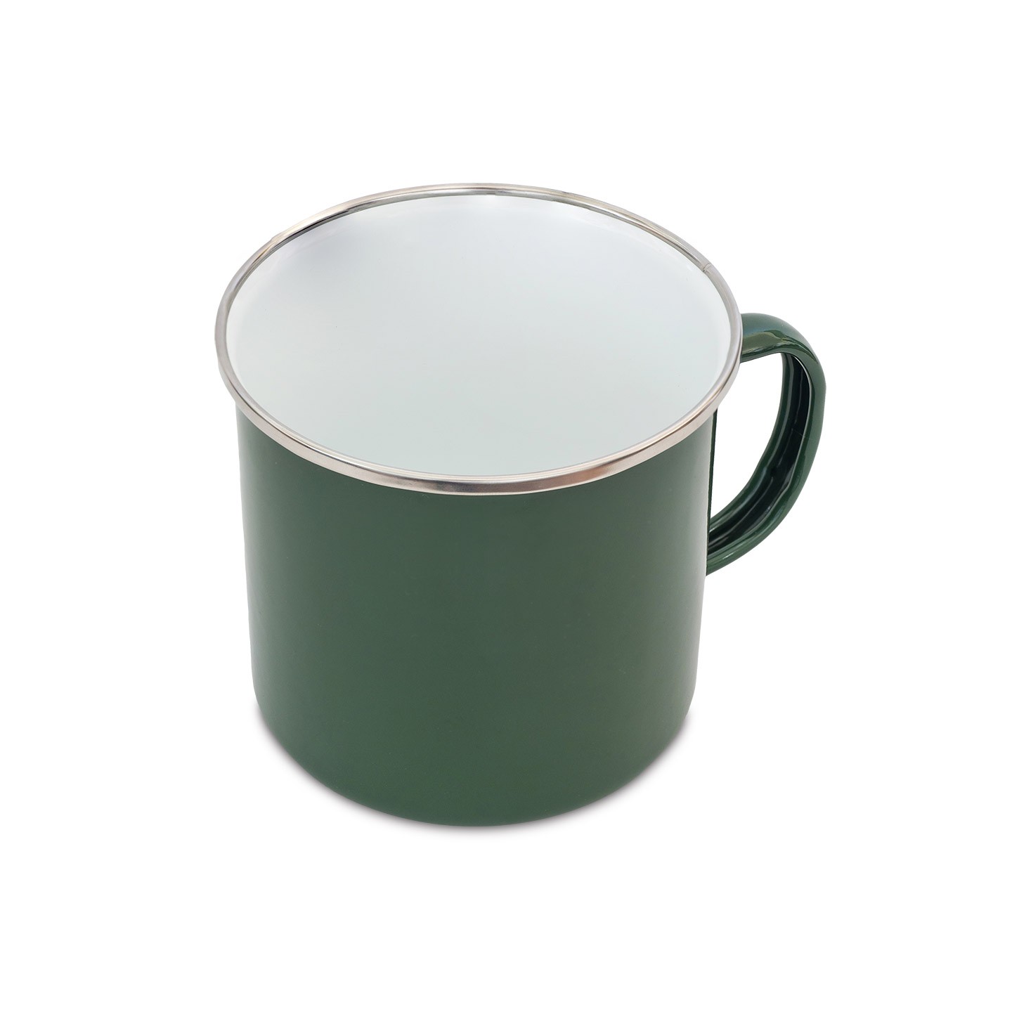 Kubek emaliowany Oldschool 500 ml, zielony