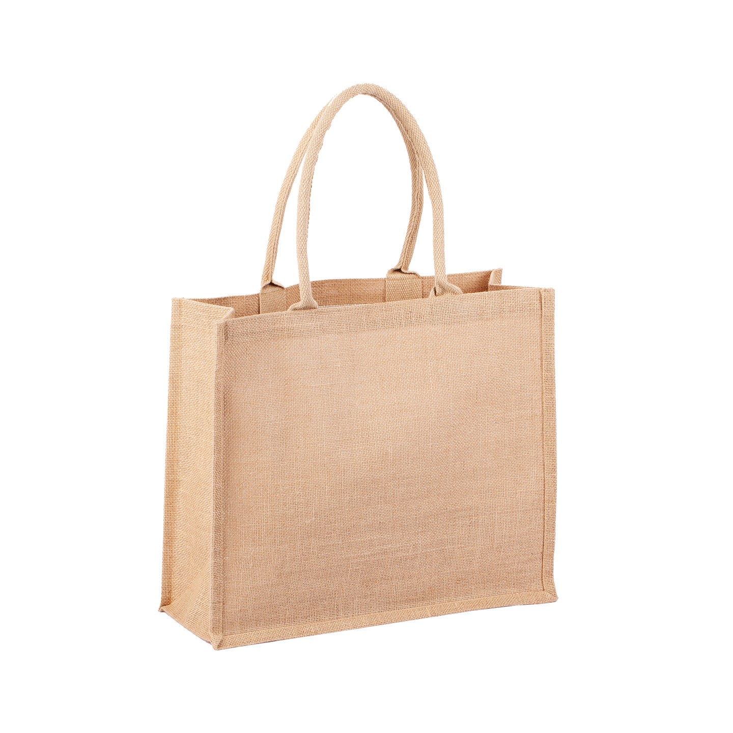 Torba na zakupy z juty Natural Shopper, beżowy