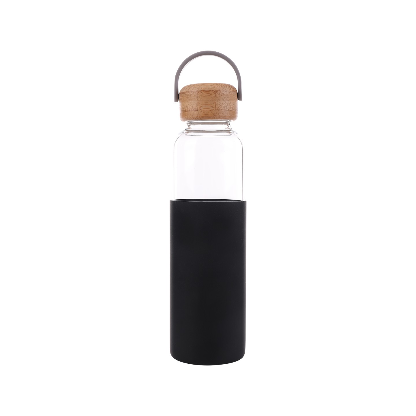 Szklana butelka Refresh 560 ml, czarny
