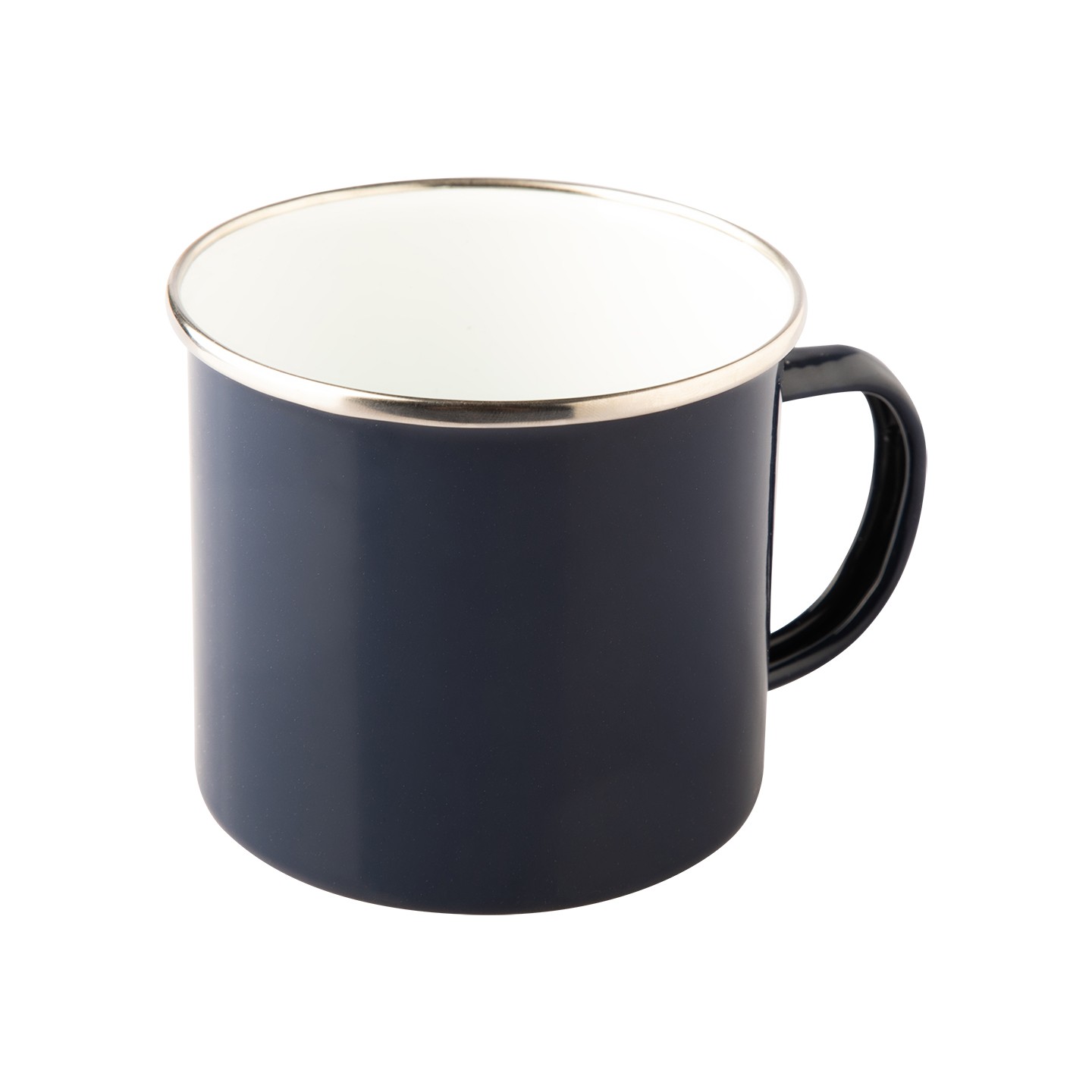 Kubek emaliowany Oldschool 500 ml, granatowy