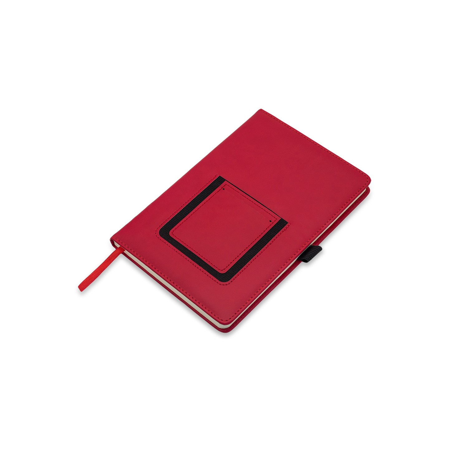 Notes z kieszonką na telefon Eibar, czerwony
