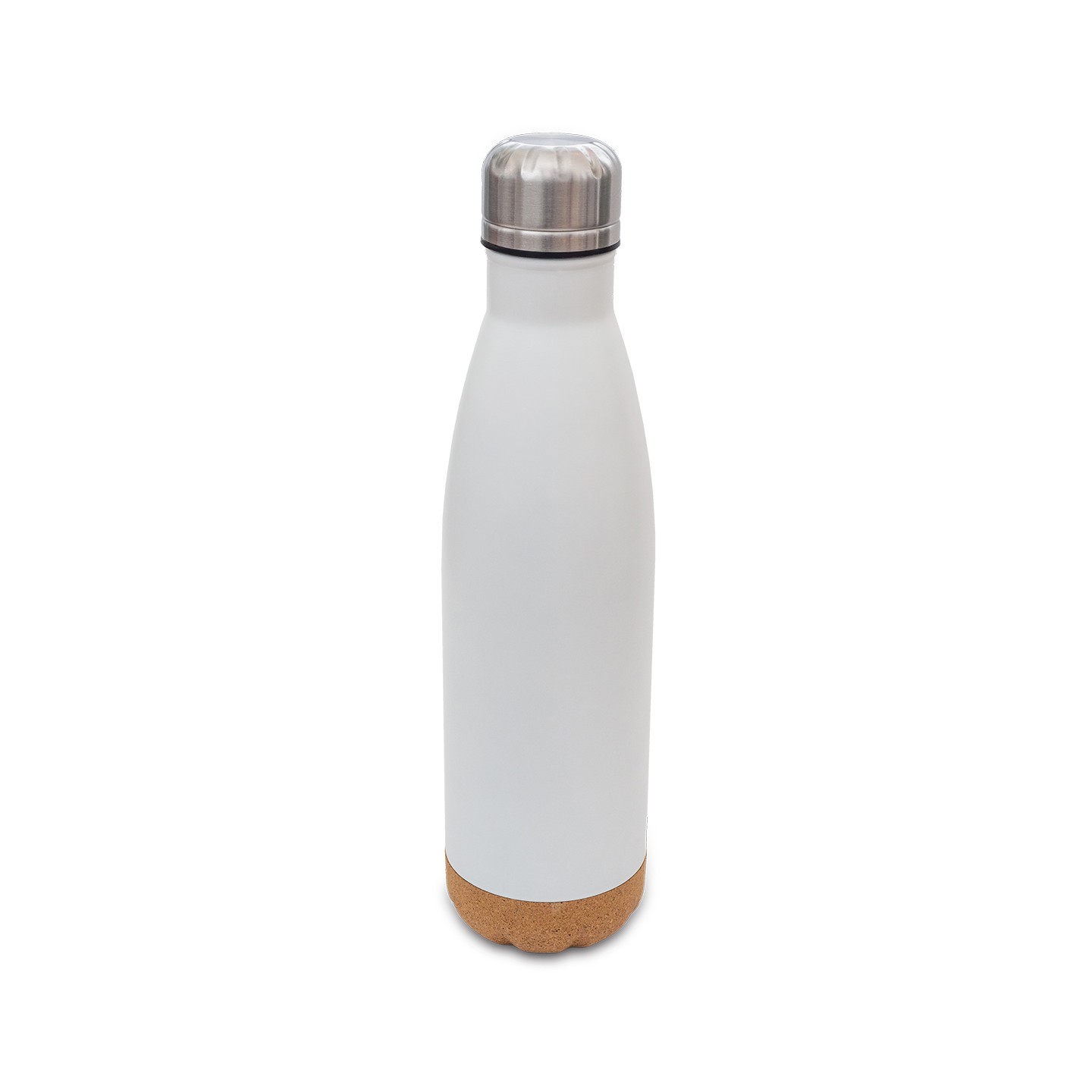 Butelka termiczna z korkowym spodem Jowi 500 ml, biały