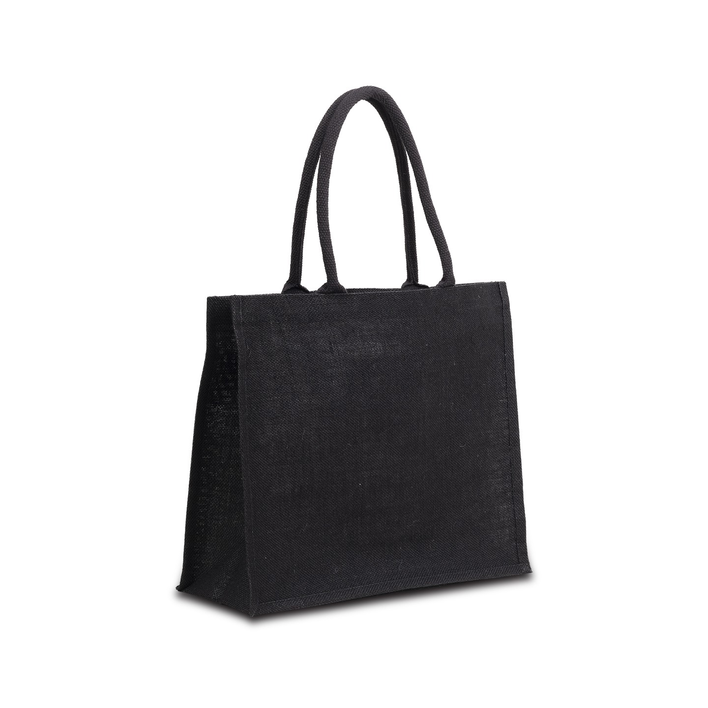 Torba na zakupy z juty Nice Shopper, czarny