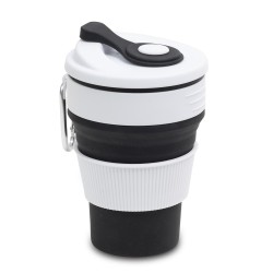 Kubek silikonowy Flexi 350 ml, czarny