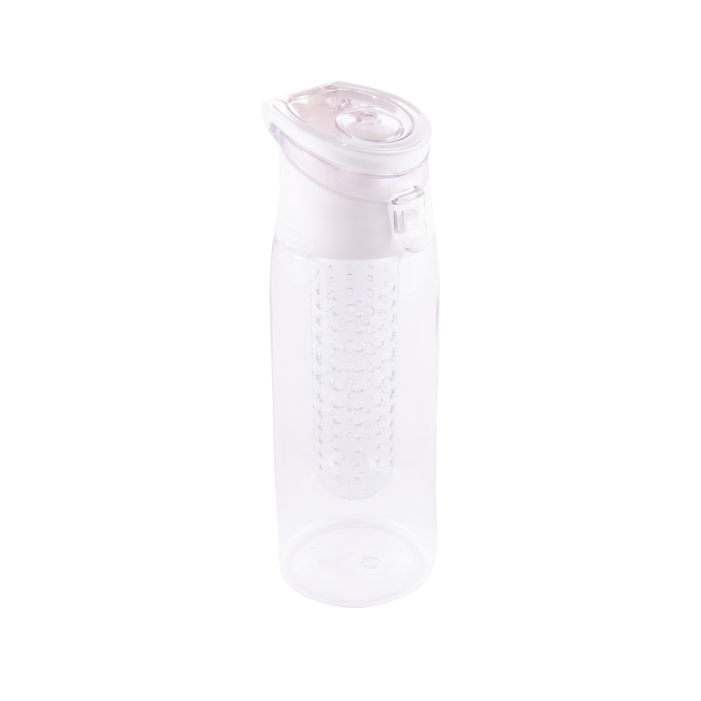 Bidon Mint 700 ml, biały/transparentny