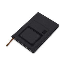 Notes z kieszonką na telefon Irun, czarny