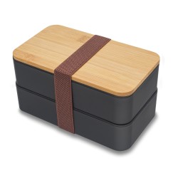 Victor lunch box podwójny 1000 ml, czarny