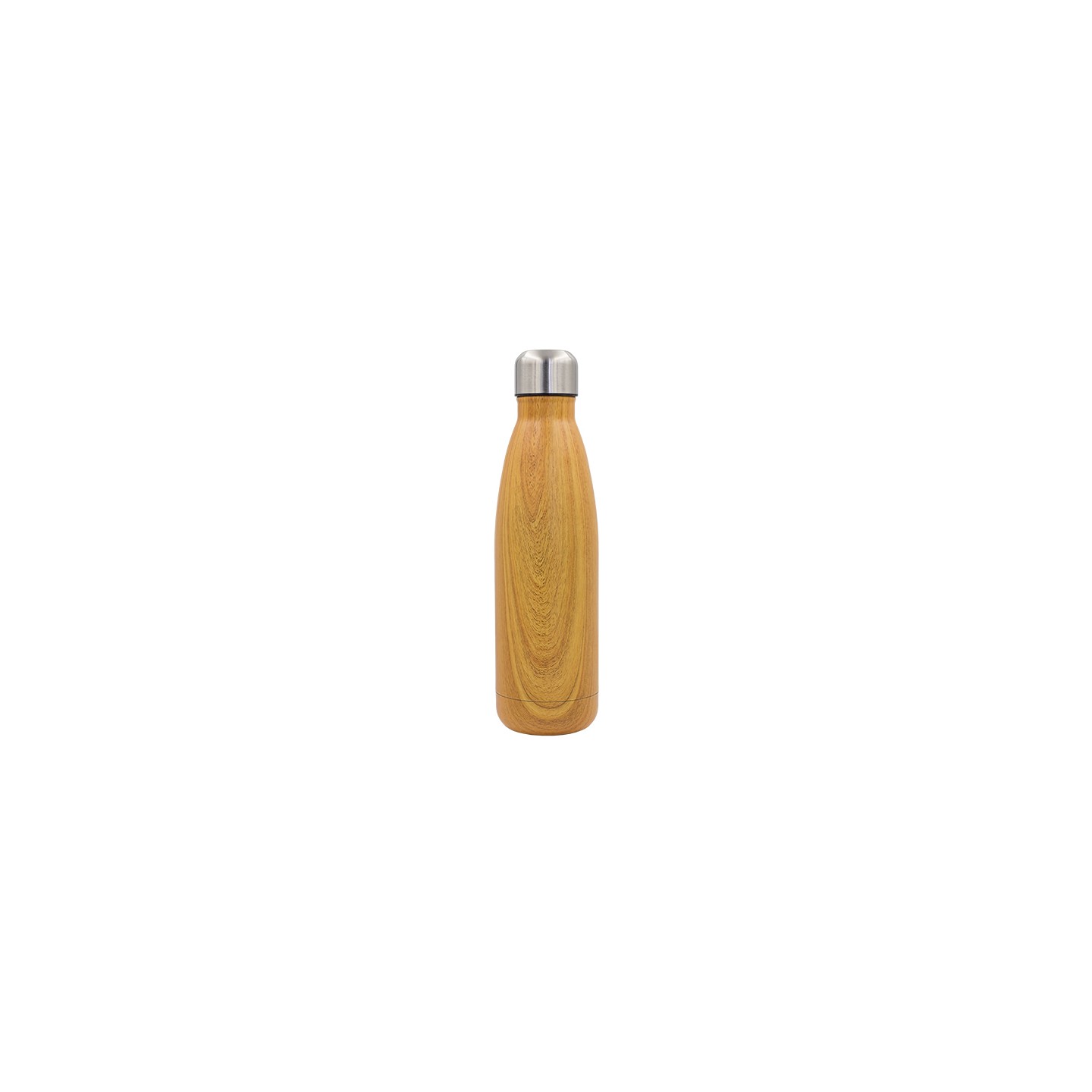 Butelka termiczna Woody 500 ml, brązowy