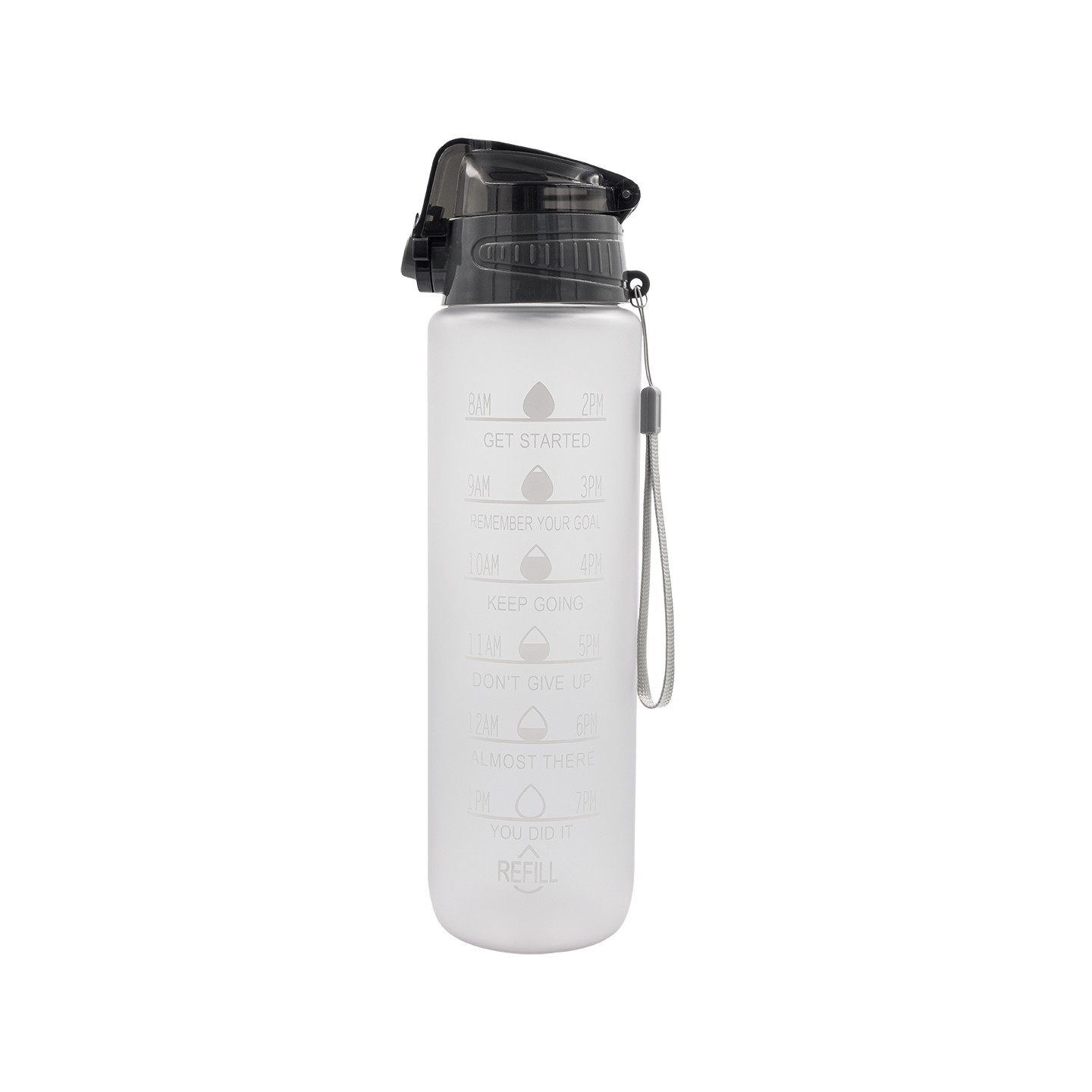 Bidon motywacyjny z tritanu Keepgoing 1000 ml, transparentny