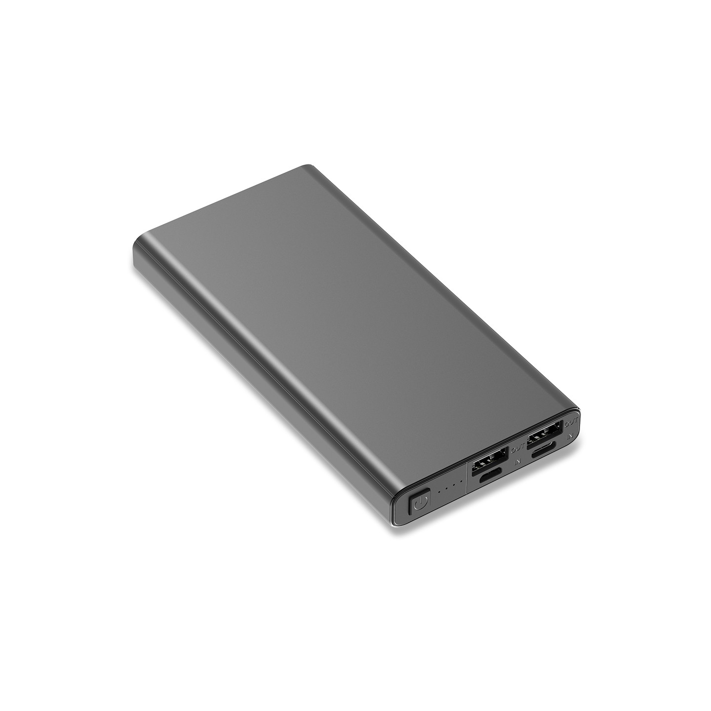 Power bank 10000 mAh Banco, grafitowy