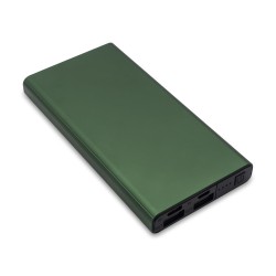 Power bank 10000 mAh Banco, ciemny zielony