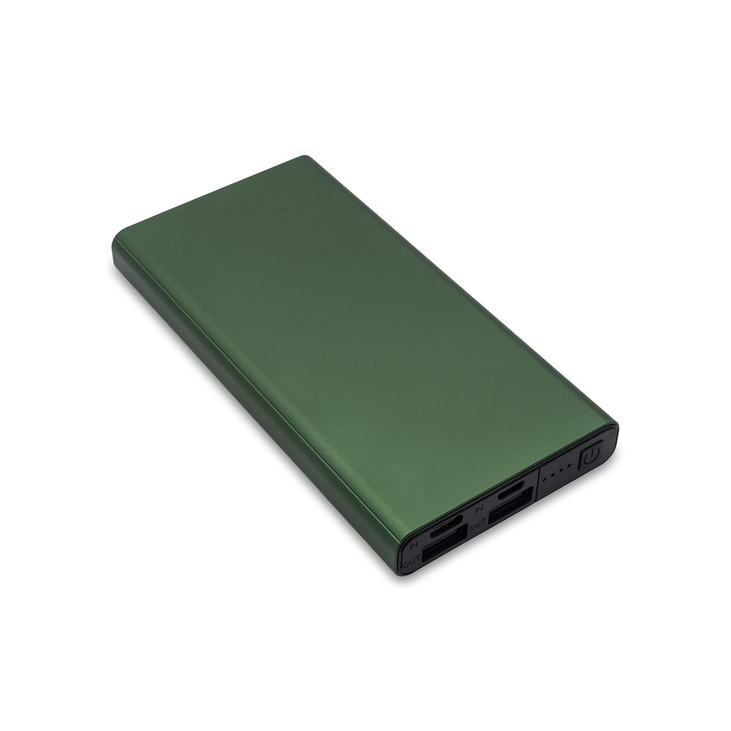 Power bank 10000 mAh Banco, ciemny zielony