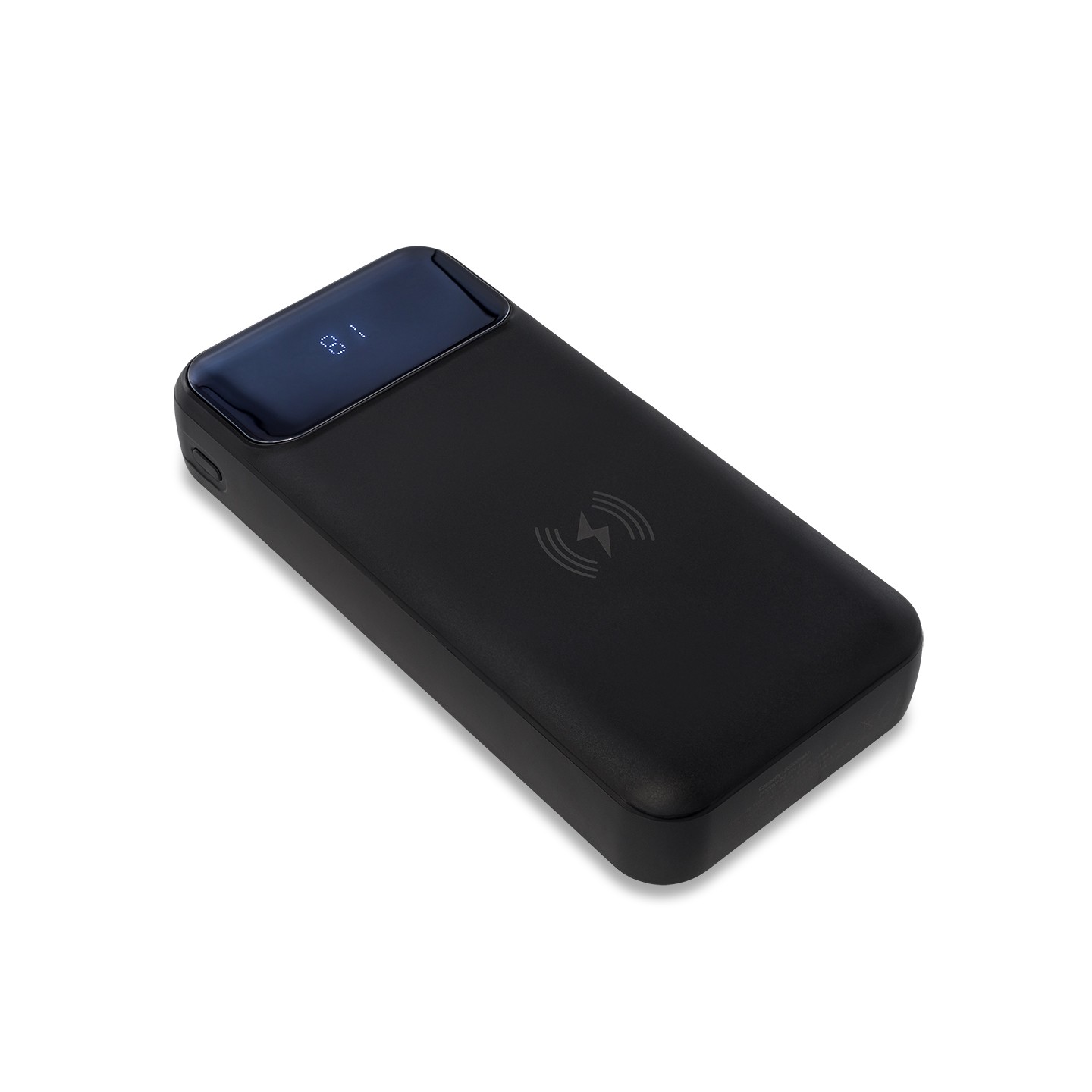 Power bank 20000 mAh z ładowarką indukcyjną Supremi, czarny