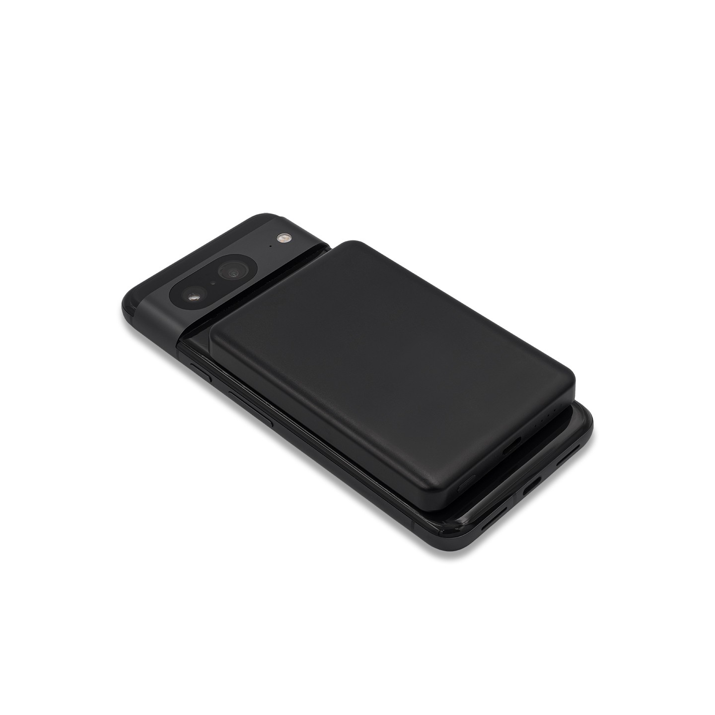 Magnetyczny bezprzewodowy power bank 5000 mAh Yuki, czarny