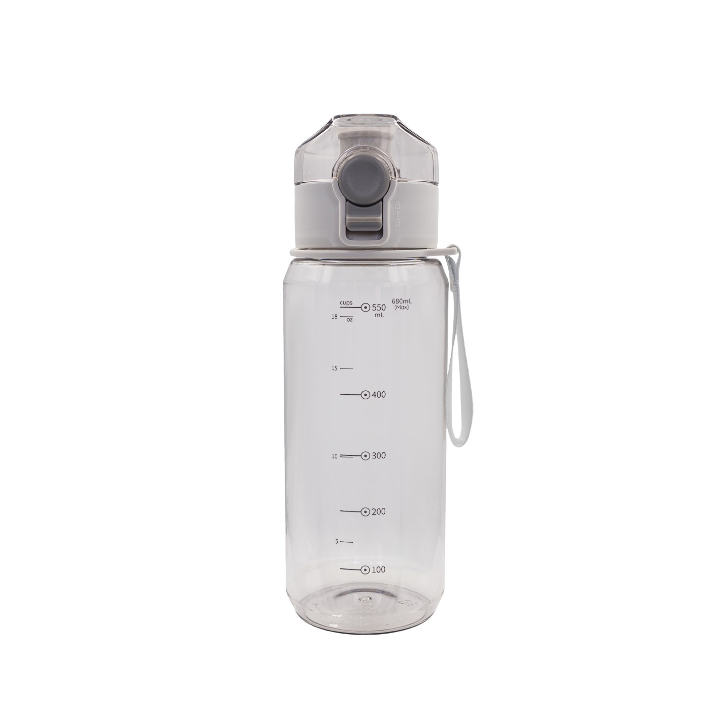 Bidon z tritanu H2O 680 ml, szary