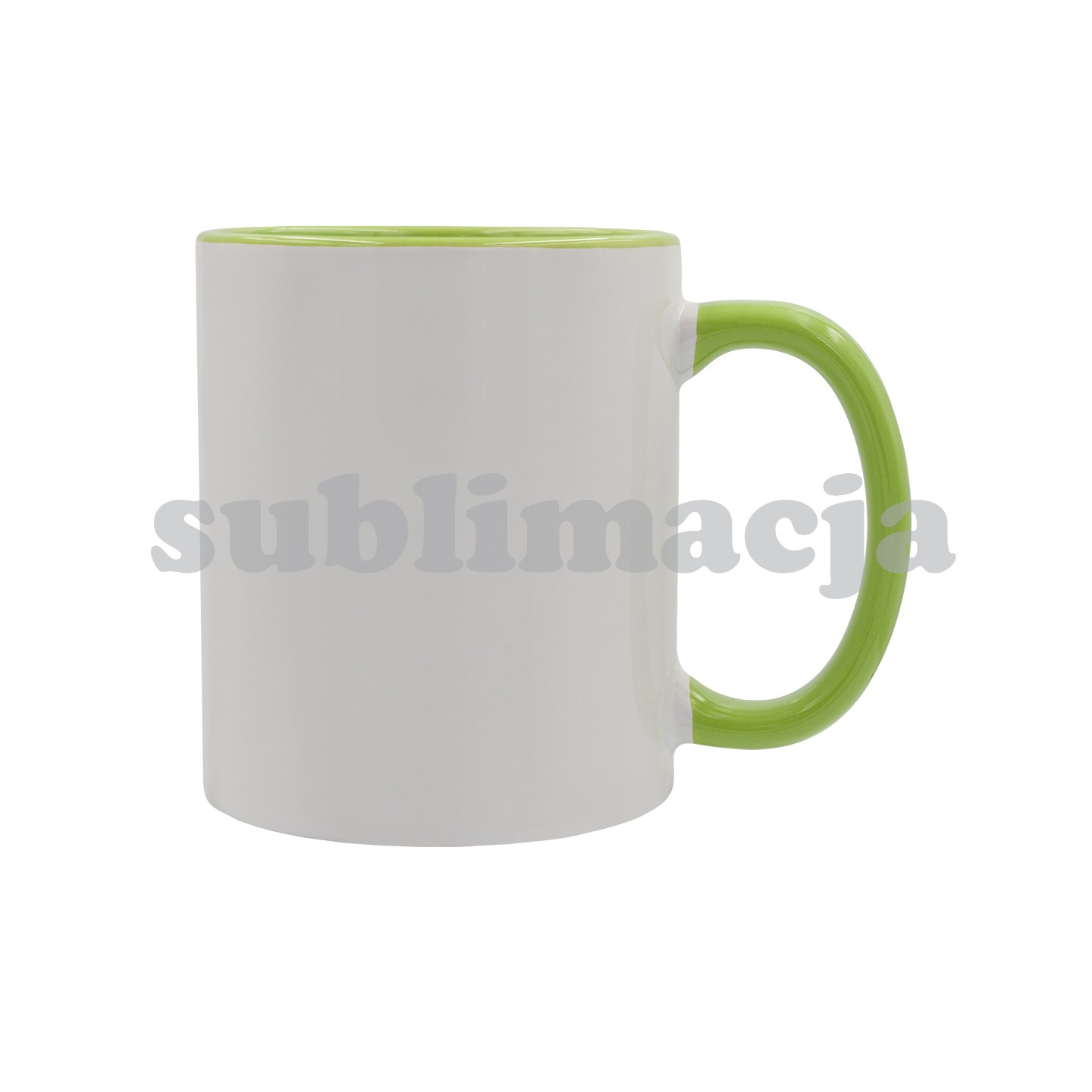 Kubek z powłoką sublimacyjną Gaeta 330 ml, jasny zielony