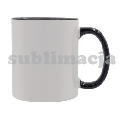 Kubek z powłoką sublimacyjną Gaeta 330 ml, czarny