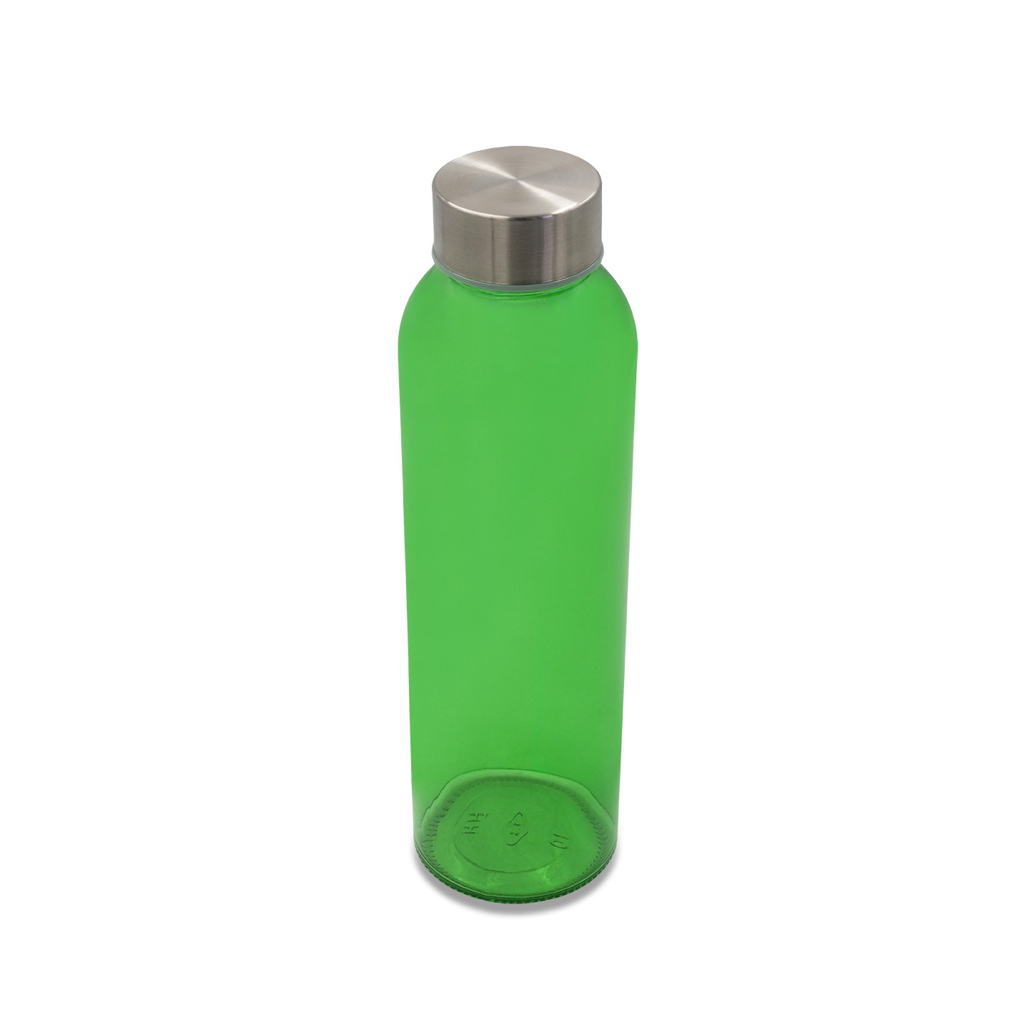 Kolorowa, szklana butelka Aqua Kuba 500 ml, zielony