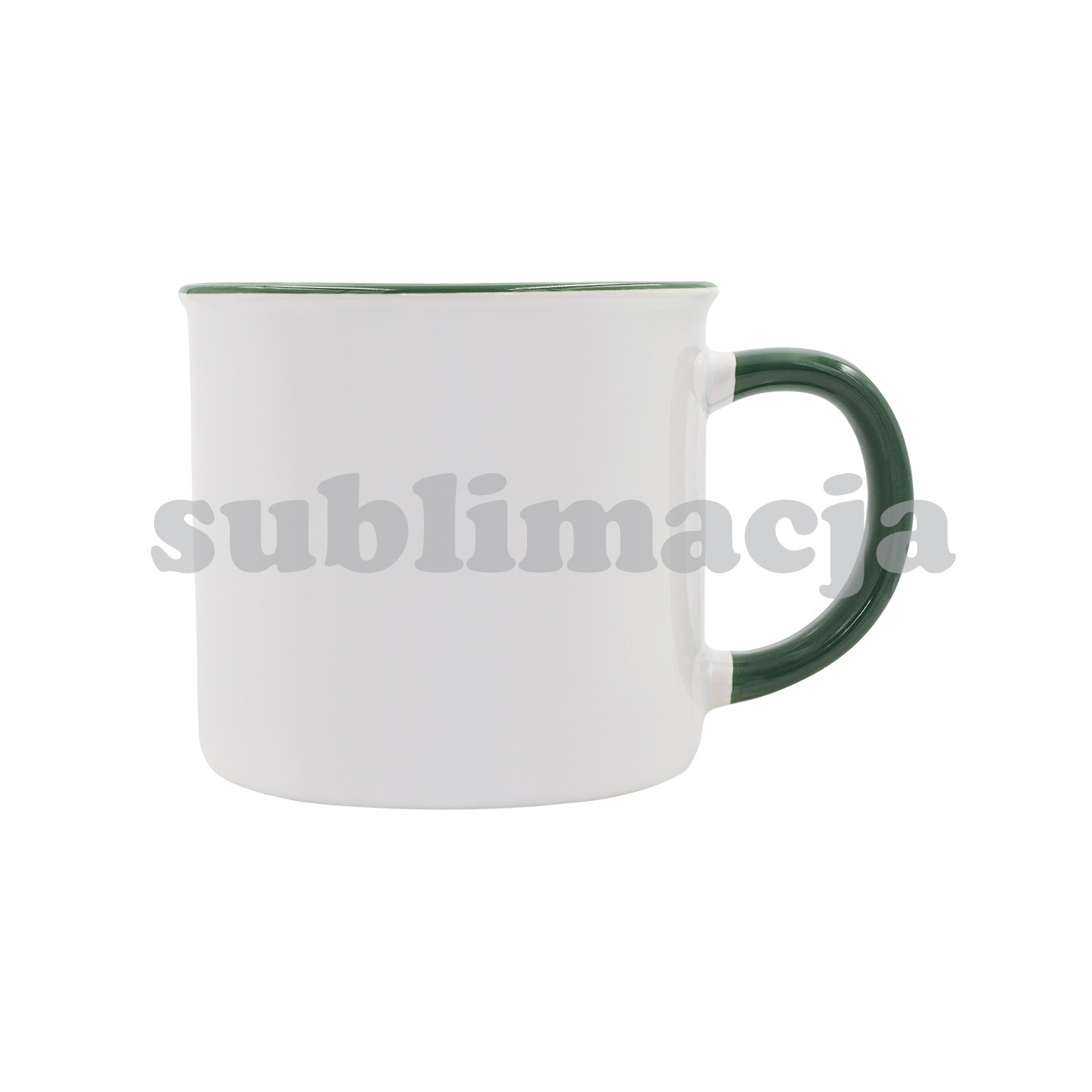 Kubek z powłoką sublimacyjną Ars 400 ml, ciemny zielony