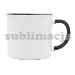 Kubek z powłoką sublimacyjną Ars 400 ml, czarny