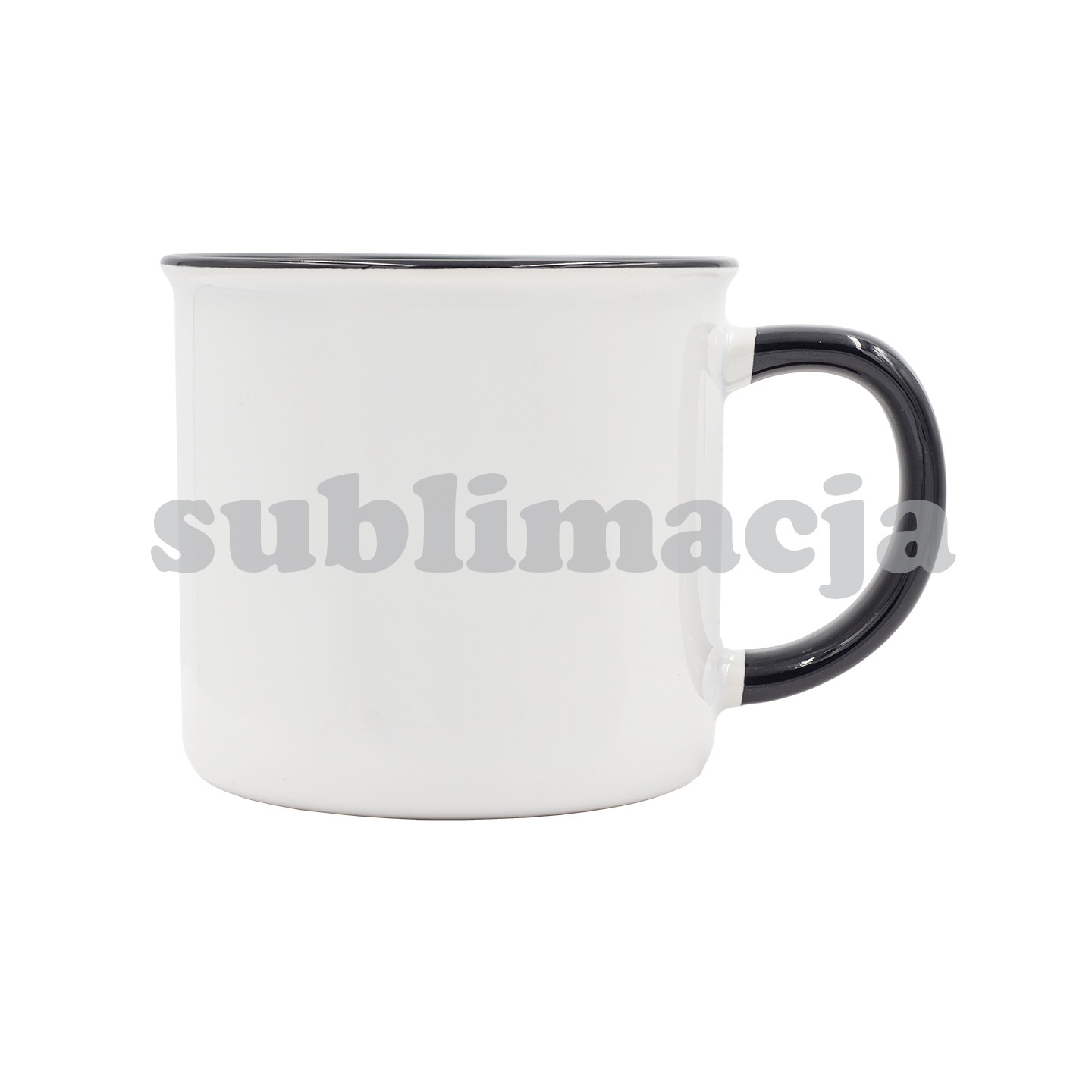 Kubek z powłoką sublimacyjną Ars 400 ml, czarny