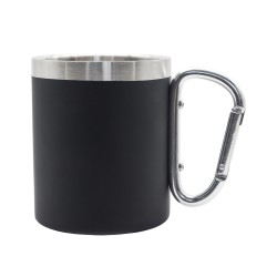Kubek stalowy Magaro 300 ml, czarny