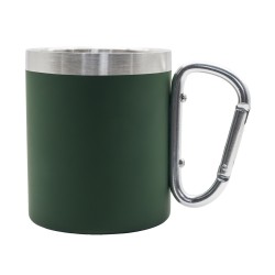Kubek stalowy Magaro 300 ml, ciemny zielony