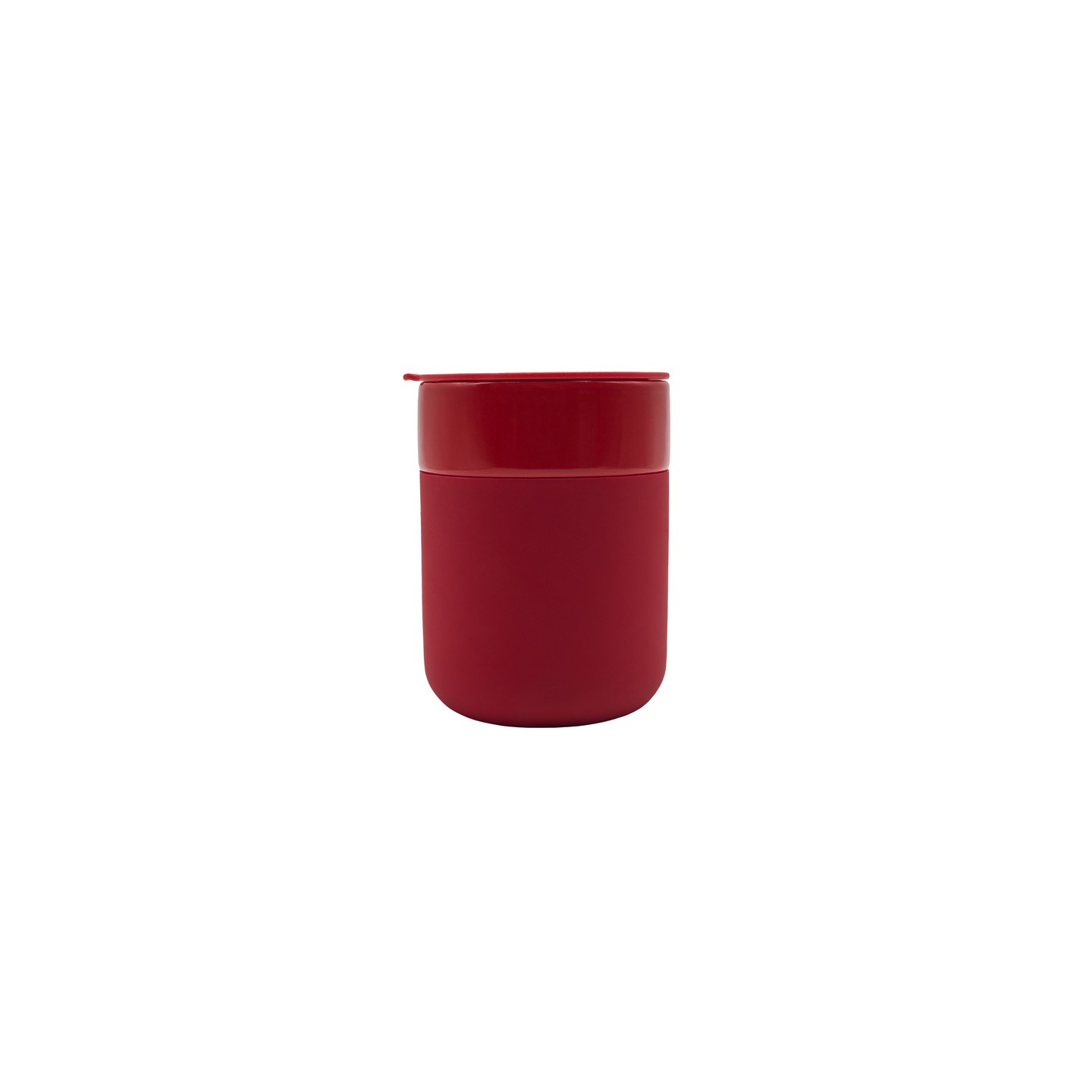 Kubek ceramiczny Caldo 370 ml, czerwony