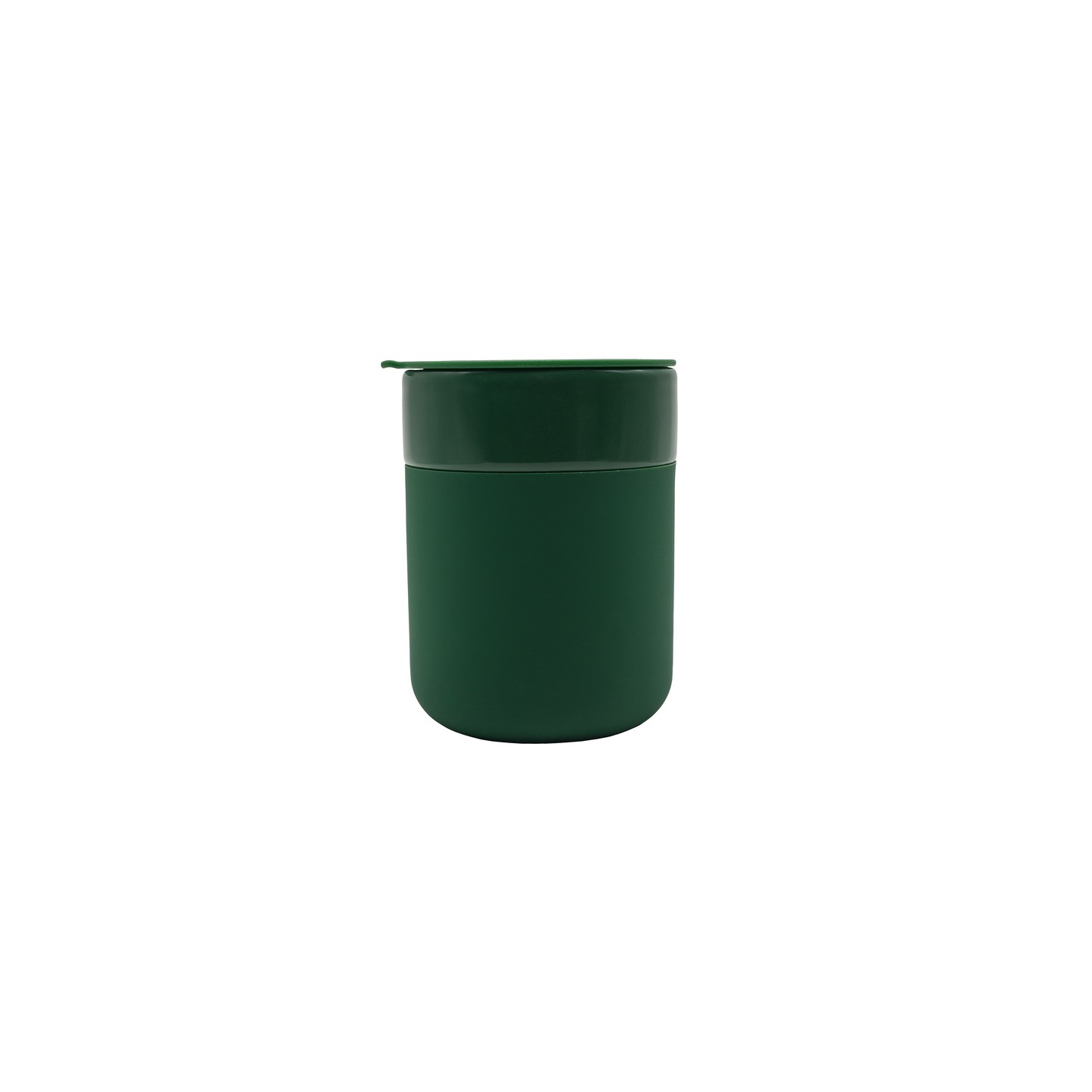 Kubek ceramiczny Caldo 370 ml, ciemny zielony