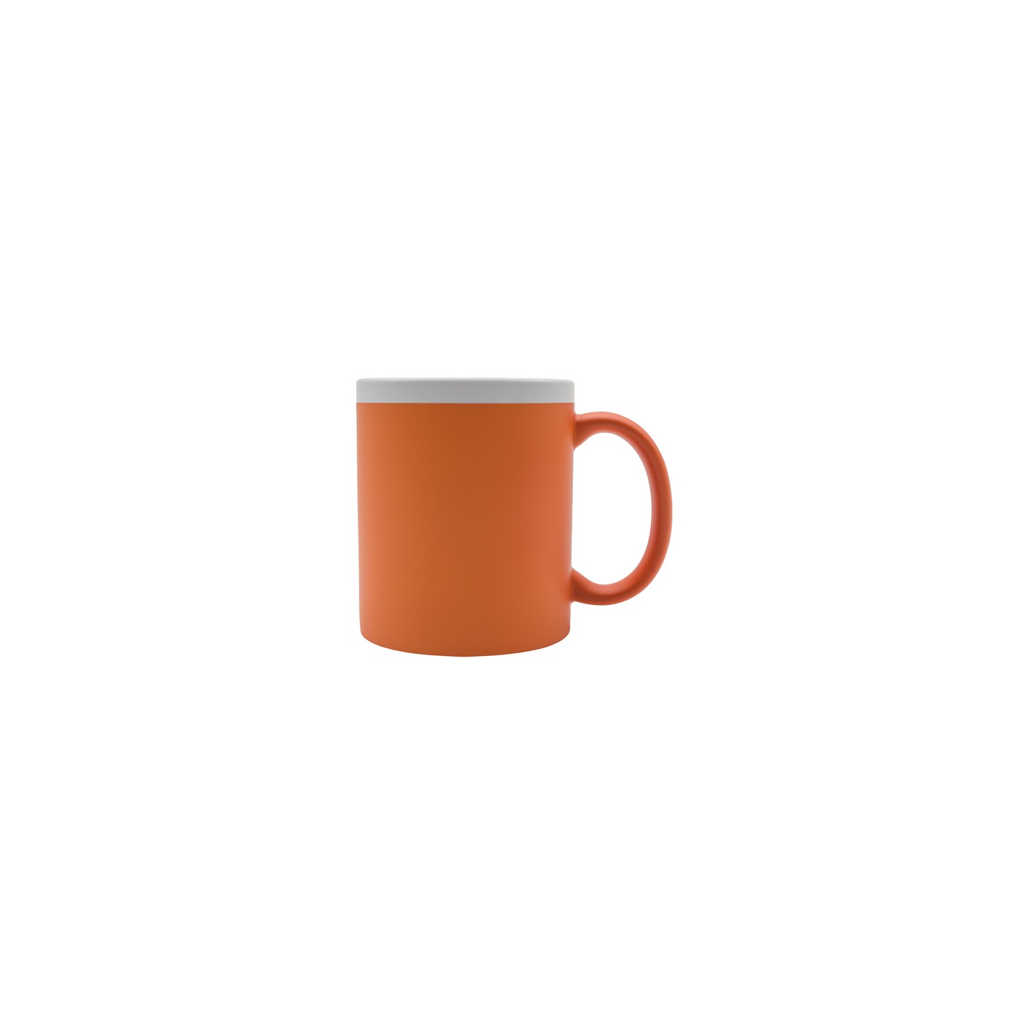 Kubek ceramiczny Velutti 350 ml, pomarańczowy