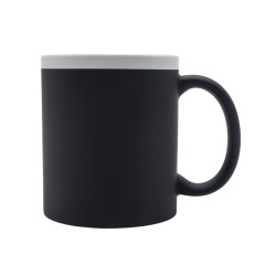 Kubek ceramiczny Velutti 350 ml, czarny