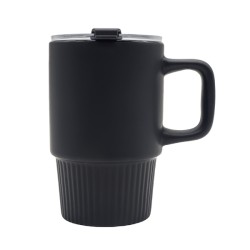 Kubek ceramiczny Azzurro 440 ml, czarny