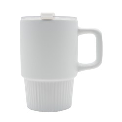 Kubek ceramiczny Azzurro 440 ml, biały
