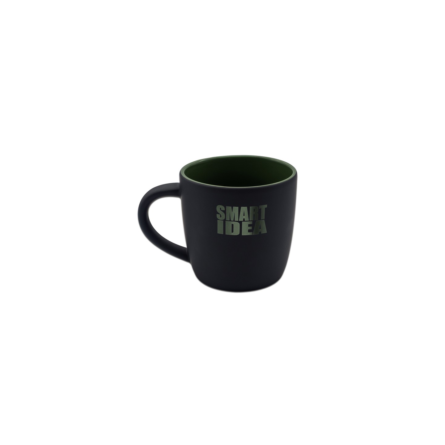 Kubek ceramiczny Esla 345 ml, ciemny zielony