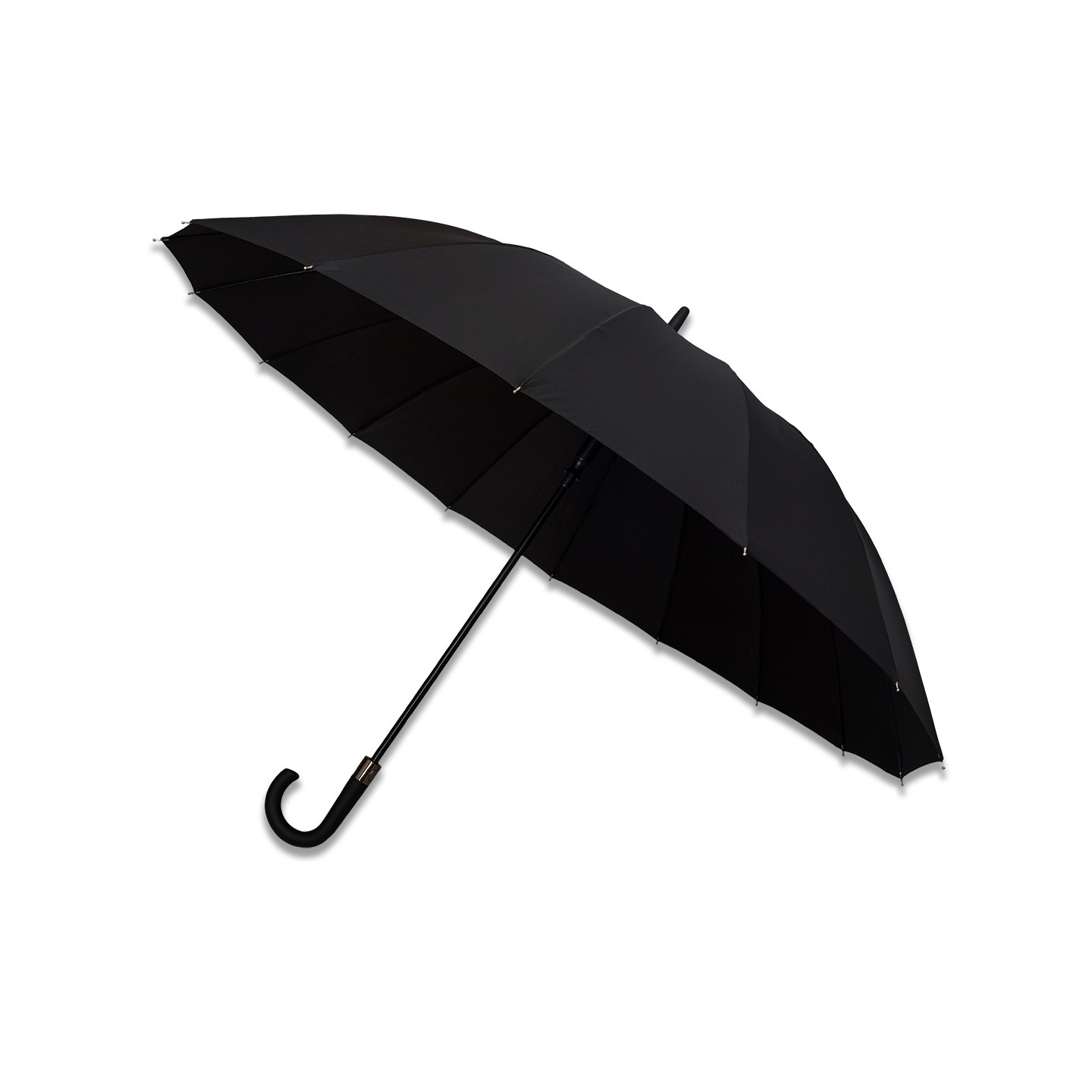 Parasol 16 panelowy Trento, czarny