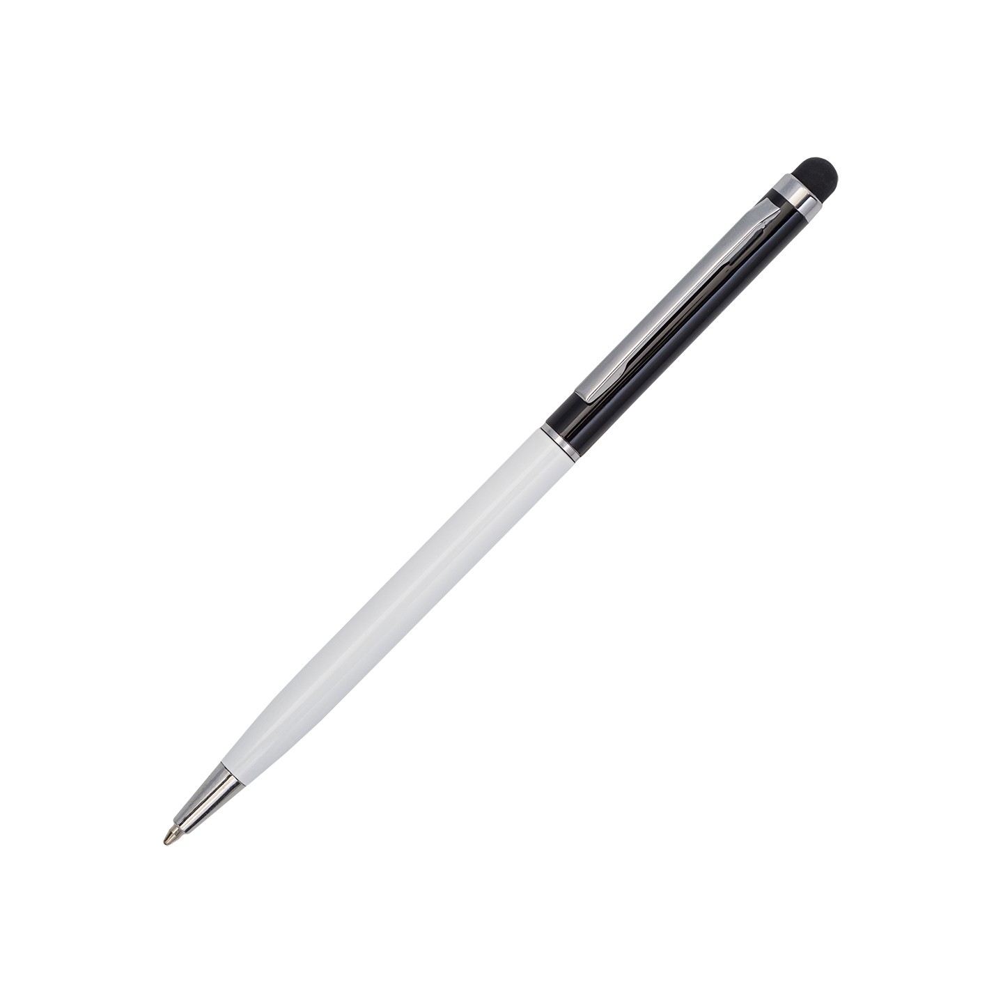 Długopis aluminiowy Touch Tipo, biały